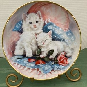 Franklin Mint Purrfectly Precious plate